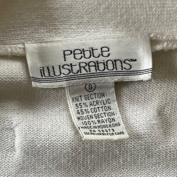 Vintage Blue & White Pinstripe Cardigan Sweater - Picture 9 of 9